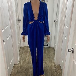 Elegant Blue Jumpsuit
